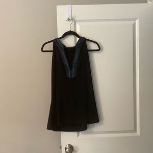 WHBM black sleeveless blouse.  Size XL
